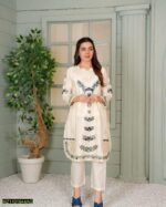 2 pcs Women’s Stitched Khaadi Net Suit Embroidered